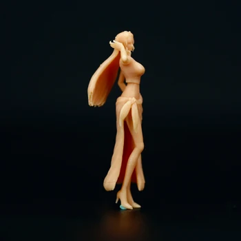 1/64 Фигура Секси Красавица с дълга коса Умален модел на смола трябва да се боядисате сами Номер 091