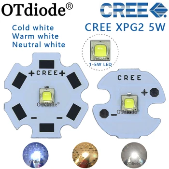 1 Бр. Cree XPG2 светодиод XP-G2 1-5 Watt Led Емитер Студен Бял 6500 До Неутрално Бяла 4500 До за Фенерче/светлина/Крушка