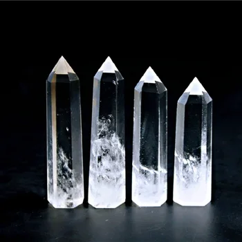 1 бр. Натурален скъпоценен камък crystal точка Crystal Бял Розов Кварц, Лечебен Камък енергиен минерален Обелиск декорация на дома