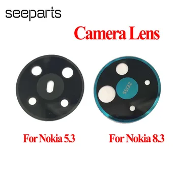1 бр. Нов за Nokia 5,3 Задната капачка на обектива на камерата Стъкло с Лепило Резервни Части За Nokia 8,3 Стъкло на Обектива
