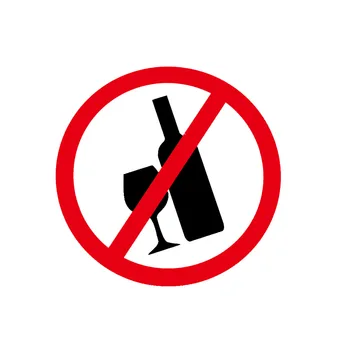 1 бр., самостоятелна стикер на кола, тук е забранено да се пие, предупредителни етикети, Авто Броня, за Украса на прозорци, Водоустойчив стикер от PVC, 13 см