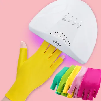 1 Чифт Ръкавици UPF 50 за гелевой Лампи за Нокти Професионална Защита на Ноктите Технология без Пръсти Анти UV Ръкавици Предпазват Ръцете от вредното въздействие на ултравиолетовите
