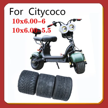 10 инча Широка гума 10x6,00-6 10X6,00 часа до 5,5 Мотоциклетът Вакуумно Специална Гума за Електрически Скутер Harley Mini-Citycoco а безкамерни гуми