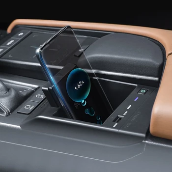 15 Вата Автомобилното безжично зарядно устройство QI, зарядно за телефон, бързо зарядно устройство ще захранване на панела, на притежателя на телефона, за Lexus ES ES300H ES200 ES260 ES350 2019-2022 0