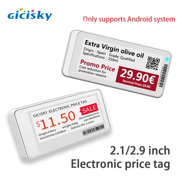 2,1 /2,9 инчов Eink Екран Цена е Цената Дисплей срок на годност на Етикета Безжично управление на Унифицирана Информация за продукта в Няколко Размера