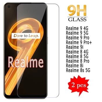 2-1 бр. Стъкло За Realme 9 9i 8s 8и 8 5G и 4G Защитно фолио за екрана на телефон Предната Защитно фолио За Realme9 Realme9 Realme 9 8 Pro Plus Стъкло 0