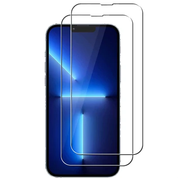 2 бр. За iPhone 14 13 12 Mini 11 Pro Max X XR XS Max Plus Защитни Фолиа За Екрана на вашия Телефон От Закалено Стъкло, Защитно Фолио
