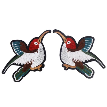 20 двойки Малки Колибри Птица Желязна Апликация Кръпка Бродирани Ленти Шият Стикер Сам Шевни Аксесоари TH203