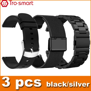 20 мм и 22 мм Смарт-watchband Smartwatch Band Универсален Ремък За Часа на Samsung, Huawei Amazfit Xiaomi Други Марки 3 бр./лот