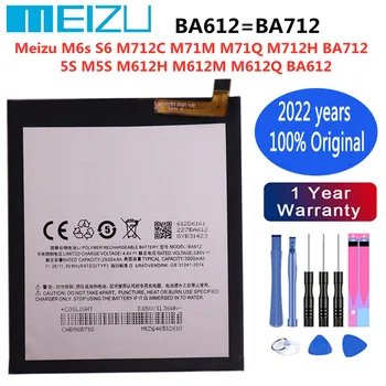 2022 година Оригинална Батерия За Meizu 5S M5S M612H M612M M612Q BA612 M6s S6 M712C M71M M71Q M712H Телефон BA712 3000 mah Батерия