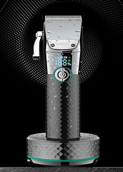 2022 Литиево-Йонна Професионален Електрически Тример за Коса за Мъже Мощен Брада Регулируема Машина За Подстригване на Коса е Мокра Суха Машина За Подстригване на Коса