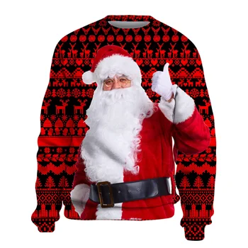 2022 Нова Коледна Hoody с Качулка, Мъжки Коледен Пуловер, Забавен Коледен Принт под формата На Снежинки, Есенно-Зимния Мъжки Подарък