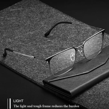 2022 Нова Рамки За Очила От Чист Титан, Висококачествени Мъжки Оптични Очила, Рамки За Очила По Рецепта, Пълна Дограма, Бизнес Стил, Мъжки