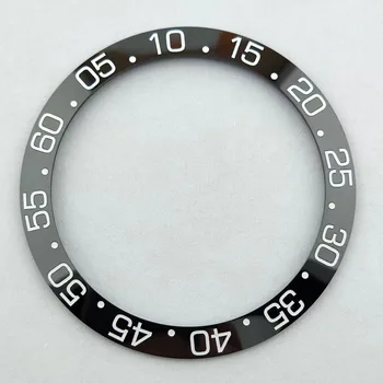 39,00 * 31,70 mm наклонена светещ керамични поставяне безеля за подмяна, подходящ за автоматични часовници Haoya 0