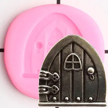 3D Занаят Вратата Силиконова Форма за Торта Граница Скърпвам Форми на Инструментите За Украса на Тортата САМ Кухня Печене Шоколадови Бонбони Глина, Смола Мухъл 0
