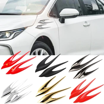 3D Метална Емблема на лястовицата Логото на Митично Животно Автомобили Стикер за Toyota, Kia Bt21 Honda Икона Авто Крило, за Страничните Стикери Аксесоари