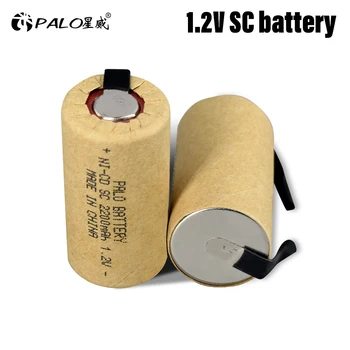 4-20 БР SC 2200 mah 1,2 Акумулаторна Батерия 1,2 В Sub C NI-CD Клетки със Заваръчни Раздели за Електрически Бормашини Отвертки на Батерията 0