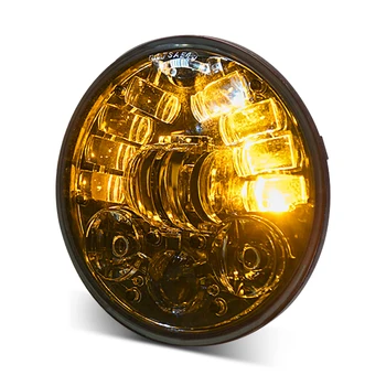 5,75 инча LED Светлини Мотоциклет Бяла Светлина Матрицата Наклон DRL указател на завоя За Harley Sportster Touring Super Glide