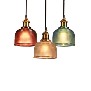 5 Цвята Реколта стъклени Висящи Лампи Ретро Висящи осветителни Тела С Лампи Едисон 110/220 В Hanglamp Lamparas Colgantes Блясък на Светлините 0