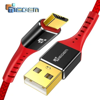 5V2A Micro USB Кабел, Tiegem Бързо Зареждане на Мобилен Телефон, USB Зарядно Устройство, Кабел 1 M, 2 M, 3 M Кабел за Синхронизация на Данни за Samsung, HTC, LG Android 0