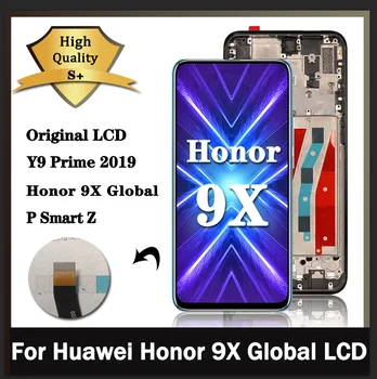 6,59 'Оригинал За Huawei Y9 Prime 2019/P Smart Z /Honor 9X Global LCD дисплей с сензорен екран Дигитайзер В Събирането на Рамка STK-LX1 0