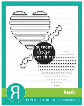 AliliArts Метални Режещи Удари на Сърцето набор от diy Scrapbooking Фотоалбум Декоративно Щамповане на Хартиени Картички Занаяти Die 2020 0