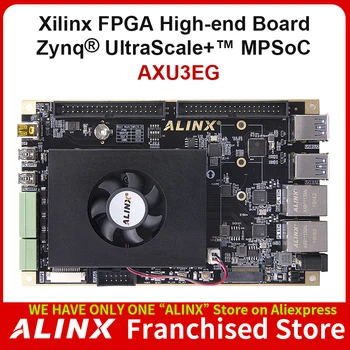 ALINX AXU3EG: Xilinx Zynq UltraScale + такса за проектиране на FPGA MPSoC ZU3EG AI Vitis-AI DPU 4K Видео