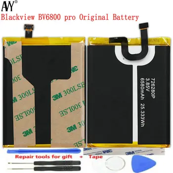 AVY За Blackview BV6800 pro Батерия 6580 ма За мобилен телефон Акумулаторна Литиево-полимерни Оригинални Батерии С Номер за Проследяване