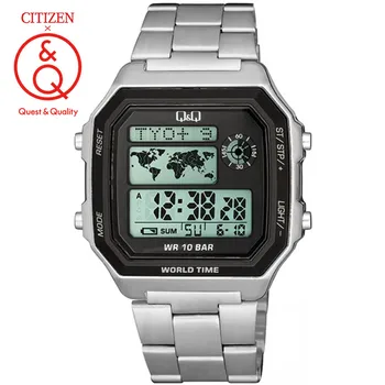 Citizen Q & Q часовник за мъже комплект за най-добрата марка на луксозни LED цифрови Водоустойчив Кварцов мъжки часовник Спортни военни Ръчен Часовник relogio masculino 0