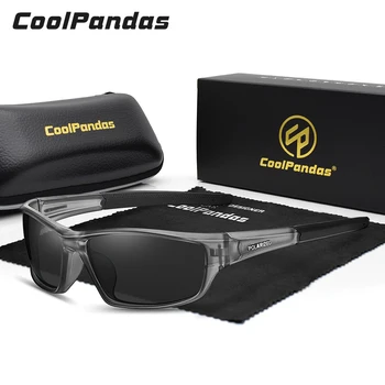 CoolPandas Мъжки Поляризирани Слънчеви Очила За Колоездене на Мъжете Спорт На Открито Огледални Лещи Слънчеви Очила Мъжки UV400 Очила Oculos de sol 0