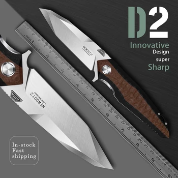 D2 Острието G10 Дръжка за Оцеляване Джобен Походный Нож Ловен Тактически EDC Открит Сгъваем Нож за Туризъм Самозащита Мъжки Подарък