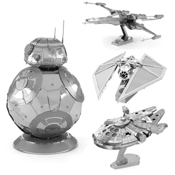 Disney Star Wars 3D Пъзел Модел X Wing Fighter Хилядолетие Метални Фигурки да се Съберат САМ Пъзели, Играчки за Възрастни, Деца Подарък