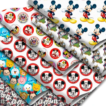 Disney Мики и Мини маус 20*33 см, Изкуствена Кожа Кърпи Карикатура Изкуствена Кожа Руло Кърпа за 