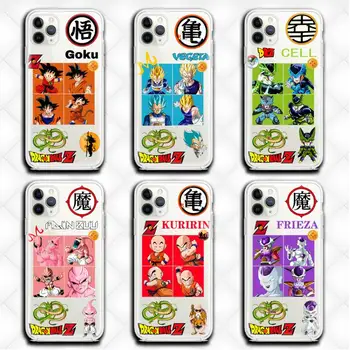 Dragon Ball son Goku Зеленчуци Калъф за Мобилен Телефон Прозрачен за iphone 13 12 11 Pro max mini XS 8 7 Plus X SE 2020 XR калъф