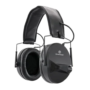 EARMOR Тактическа Слушалки M30 MOD3 Съединител За Слушалки Защита на Слуха Спортна Стрелба с Електронен Слухов Апарат с Вход AUX