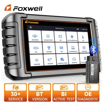 FOXWELL NT809BT OBD2 Bluetooth Скенер OE-All Level System Инструмент на Двупосочен Сканиране 30 + Нулира Механичен Инструмент Авто Скенер