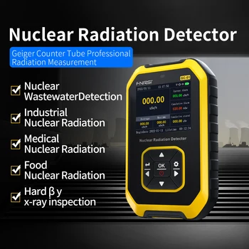 GC01 Брояч на Гайгер Детектор Ядрена Радиация Професионален Мрамор Радиация Ионизационный Личен Дозирани Сигнализатор Радиоактивен Тестер 0