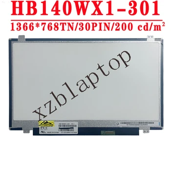 HB140WX1 HB140WX1-301 14,0 инча 1366x768 TN EDP 30 КОНТАКТИ 45% NTSC 60 Hz 200 cd/m2 Контраст 600: 1 LCD екран за лаптоп 0