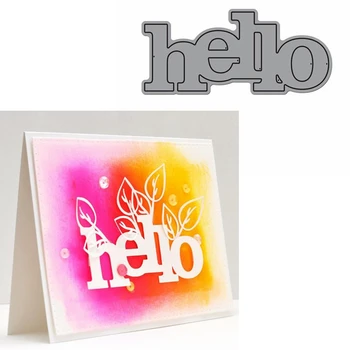 Hello Word Щанцоване За Направата на Картички Hello Word печати за scrapbooking метални режещи печати нови 2021 Метални щанцоване за scrapbooking