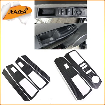 JEAZEA Вратата на Колата на Ключа на Прозореца Въглеродни Влакна Леене Стикери Комплект За Chevrolet Holden Cruze Малибу 2009-2011 2012 2013 2014 LHD