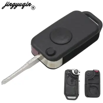 jingyuqin за Benz Key Shell Флип-Сгъваем Дистанционно Управление на Ключове за Носене на Ключодържател Замяна Капак За Mercedes W168 W124 W202 W210 W211 W203