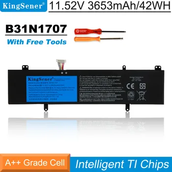 KingSener B31N1707 Батерия за лаптоп ASUS VivoBook S14 S410UQ S410UN S41OUN S4100V S4100VN S4200U X411UA X411UF X411UN X411UQ 0