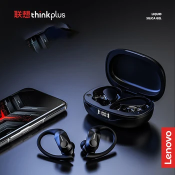 Lenovo LP75 Спортни Bluetooth Слушалки с Микрофони, Bluetooth 5.3 Безжични Слушалки Hi-Fi Стерео Безжични Слушалки