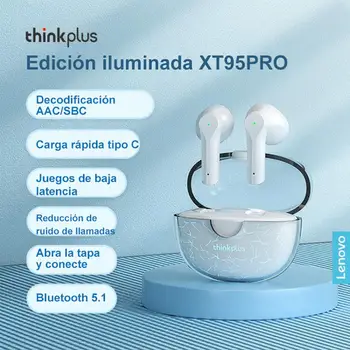 Lenovo XT95 Pro-Bluetooth Слушалки 9D HI-FI Звук Спортни Водоустойчив Безжични Слушалки TWS С Микрофон За Слушалки на iPhone 2022