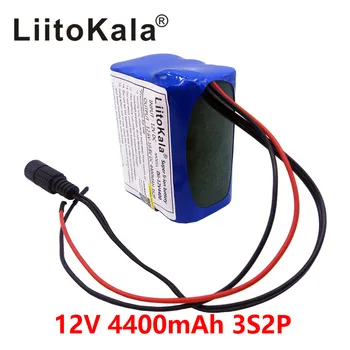Liitokala 12 4.4 Ah 4400 mah 18650 Акумулаторна батерия 12 v с една литиева батерия BMS Такса защита