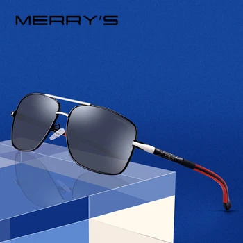 MERRYS DESIGN Мъжки Класически HD Поляризирани Слънчеви Очила За Шофиране От Авиационен Алуминий Мъжки Слънчеви очила с UV400 Защита на S8714 0