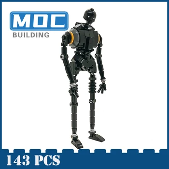 MOC Градивен елемент на K-2SO Робот-Войник Изгнаник Една Фигурка Играчки Строителна Звезда Серия Космическа Война Подарък За Деца