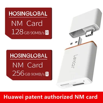 NM карта памет 128/256 GB nano карта Huawei Mate40 Mate30 капитан 20X Pro P20 P30 P40 Pro серията NM/SD/USB/ Type -C четец на карти Lexar