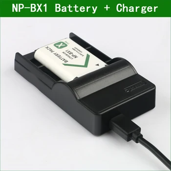NP-BX1 NP BX1 NPBX1 Цифрова Камера Батерия + Зарядно Устройство за Sony HDR-AS10 AS100V AS15 AS20 AS200V AS30 AS300 AS50 AS50R Действие Cam