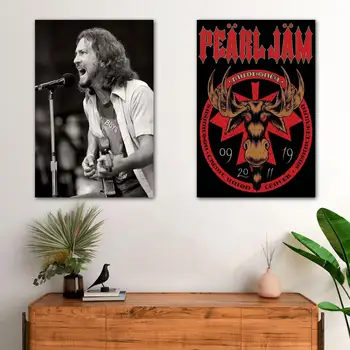 Pearl Jam Група Стени Книга За Изкуството на Платно Плакати за Декорация на Книгата си За Изкуството да 24x36 Плакат на персонален Подарък Модерно Семейство спалня Декор